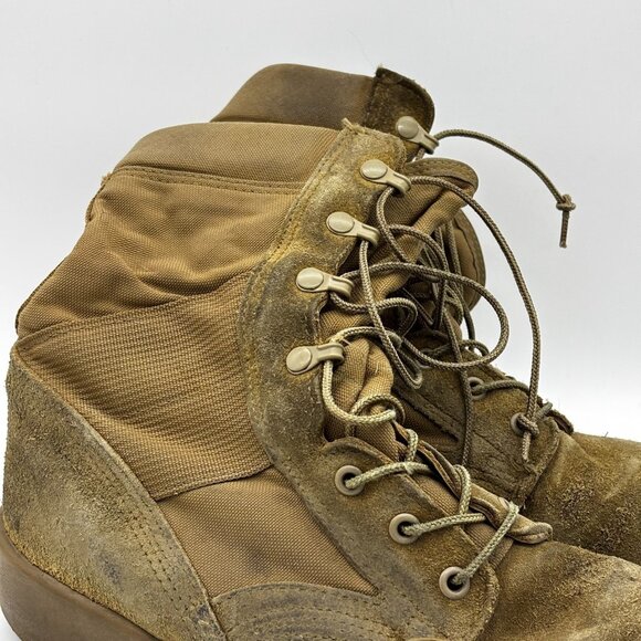 McRae Military Combat Boots Tan Suede Hot Weather Mens Army Size 12R Made In USA - Picture 3 of 12